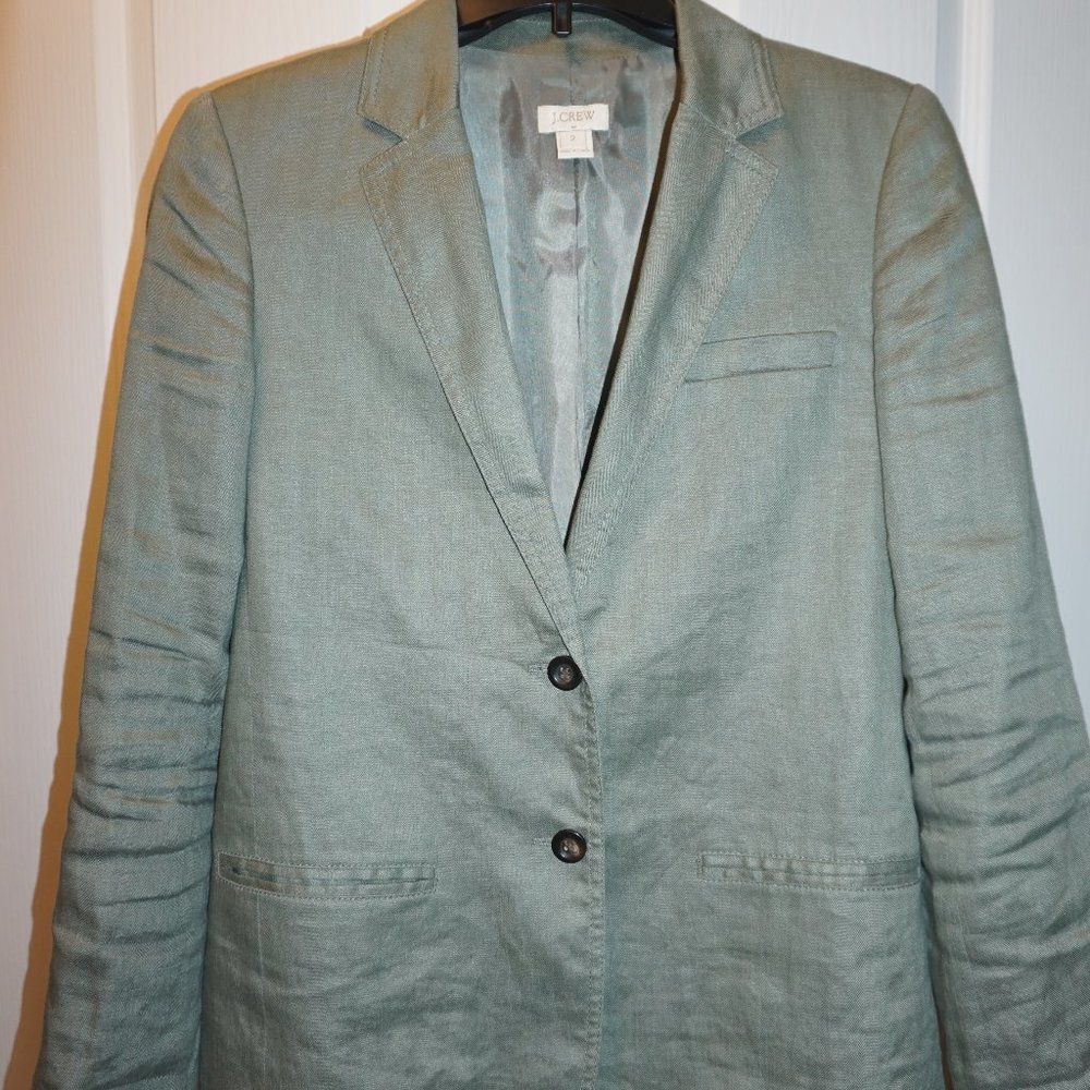 JCrew Light Olive Khaki Blazer